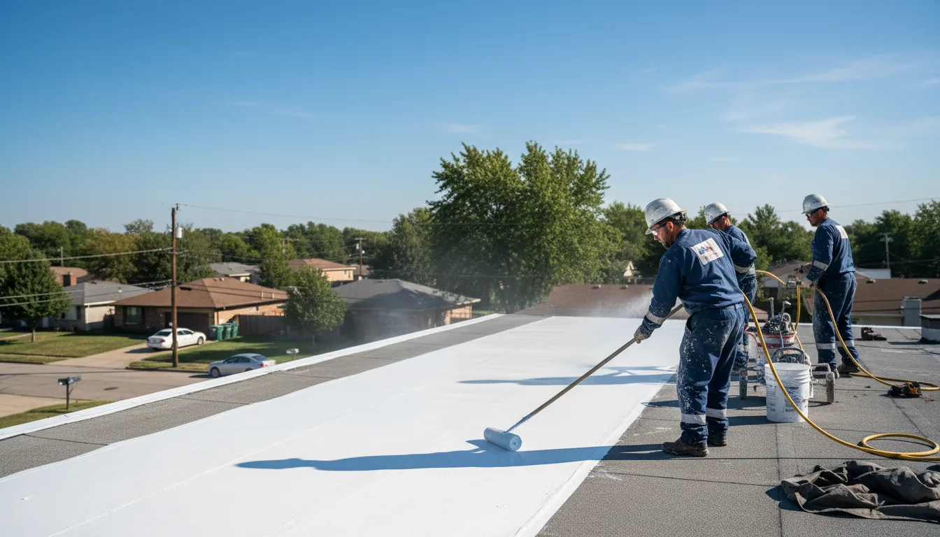 Commercial roof coating in Wheeler, MI near me